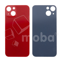 Задняя крышка для iPhone 13 (A2635) Красный (стекло, узкий вырез под камеру, логотип) - Премиум
