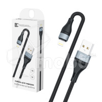 Кабель USB - Lightning BC X57 (5A, оплетка ткань) Черный купить по цене производителя Вологда | Moba