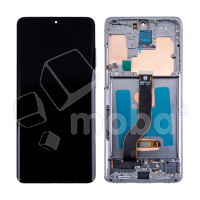 Дисплей для Samsung Galaxy S20+ (G985F) модуль с рамкой Серый - (OLED) (Full Size)
