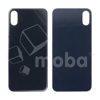 Задняя крышка для iPhone X Серый (стекло, широкий вырез под камеру, логотип) - Премиум купить по цене производителя Вологда | Moba