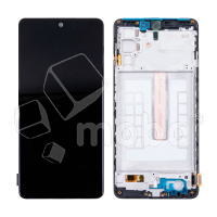 Дисплей для Samsung Galaxy M52 5G (M526B) модуль с рамкой Черный - (OLED) (Full Size)