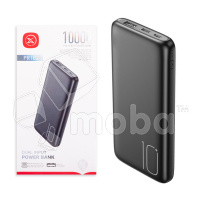 Внешний Аккумулятор (Power Bank) XO PR182 10000 mAh (10W, USB, MicroUSB, Type-C, LED индикатор) Черный