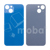 Задняя крышка для iPhone 13 (A2635) Синий (стекло, монолит, широкий вырез под камеру, логотип) - Премиум