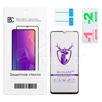 Защитное стекло "Премиум" для Samsung Galaxy A05/A05s/A06 (A055F/A057F/A065F) Черный