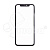 Стекло для переклейки iPhone 11 в сборе с рамкой и OCA пленкой Черный - OR (Feaglet)