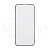 Защитное стекло "Матовое" для iPhone 14 Pro Черный (Закалённое, полное покрытие)