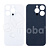 Задняя крышка для iPhone 14 Pro (A2891) Белый (стекло, широкий вырез под камеру, логотип)