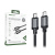 Кабель Type-C - Type-C Acefast C20-03 (3A, 60W, PD, оплетка нейлон, 1.2 м) Черный