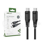 Кабель Type-C - Type-C Acefast C3-03 (3A, 60W, PD, 1.2 м) Черный
