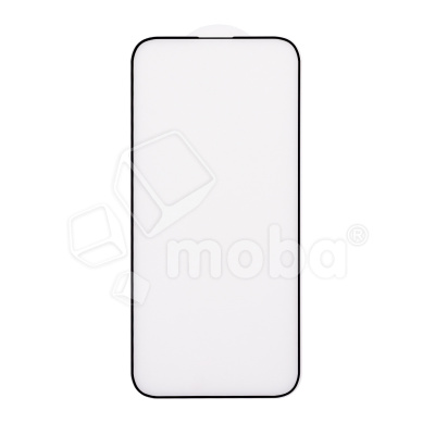 Защитное стекло "Матовое" для iPhone 14 Pro Max Черный (Закалённое, полное покрытие)
