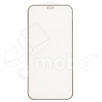 Защитное стекло "Премиум" для iPhone 12 mini Черный (Закалённое+, полное покрытие)