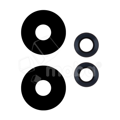 Стекло камеры для Infinix Note 30 4G (X6833B/X6716B) (комплект 4 шт.) Черный