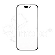 Стекло для переклейки iPhone 14 Pro в сборе с OCA пленкой Черный - OR (Mitsubishi)