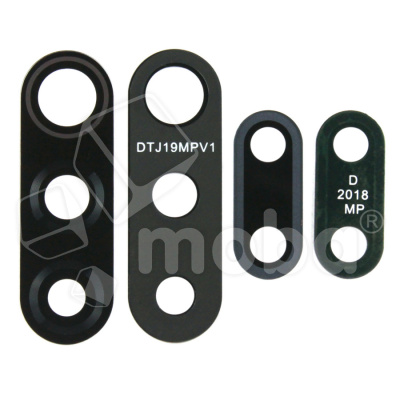 Стекло камеры для Xiaomi Redmi 9 (M2204J19AG) (комплект 2 шт.) Черный